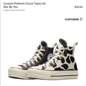 New cow print Converse!